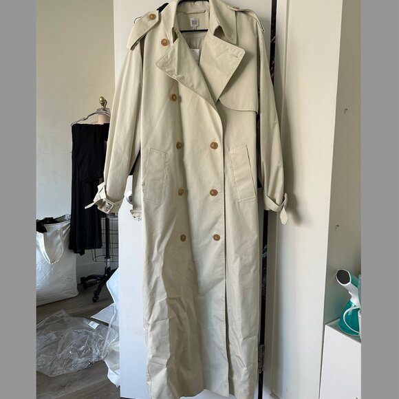 Helsa Studio Ivory Trench Coat Size S (New, never worn) - Picture 1 of 4